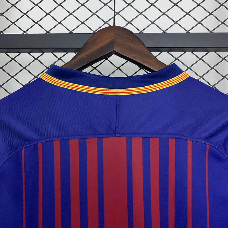 BARCELONA 17/18 I HOME MASCULINO (RETRO) MANGA LONGA 