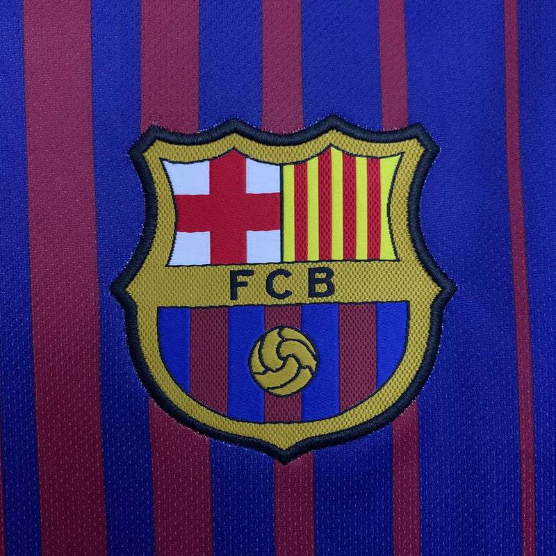 BARCELONA 17/18 I HOME MASCULINO (RETRO) MANGA LONGA 