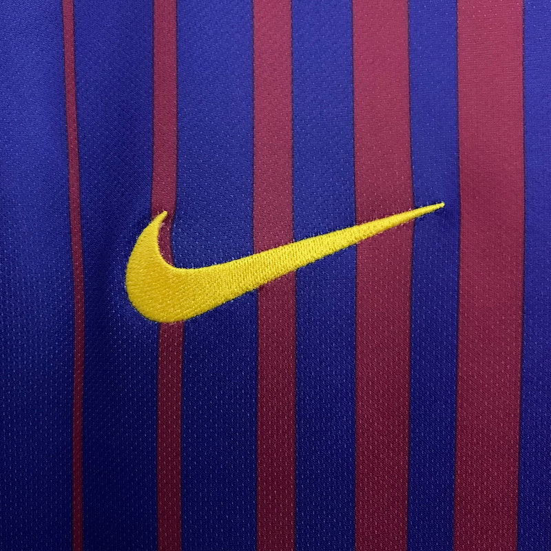 BARCELONA 17/18 I HOME MASCULINO (RETRO) MANGA LONGA 