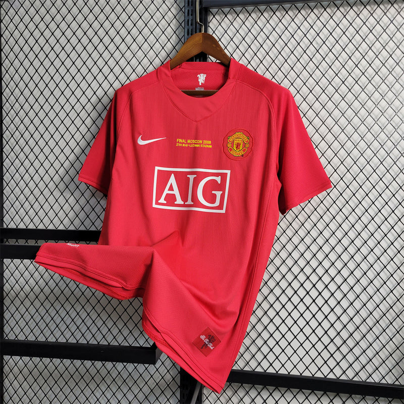 Camiseta Manchester United 0708 I Home Retro